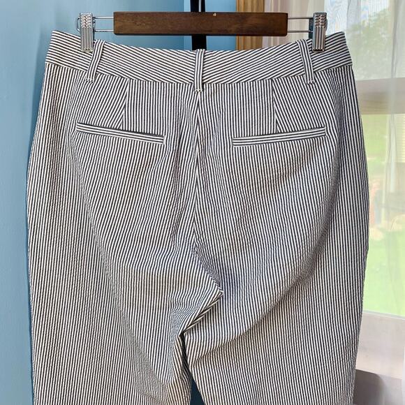 GAP Seersucker Stripe Slim Ankle Pants Size 8 - Picture 7 of 7